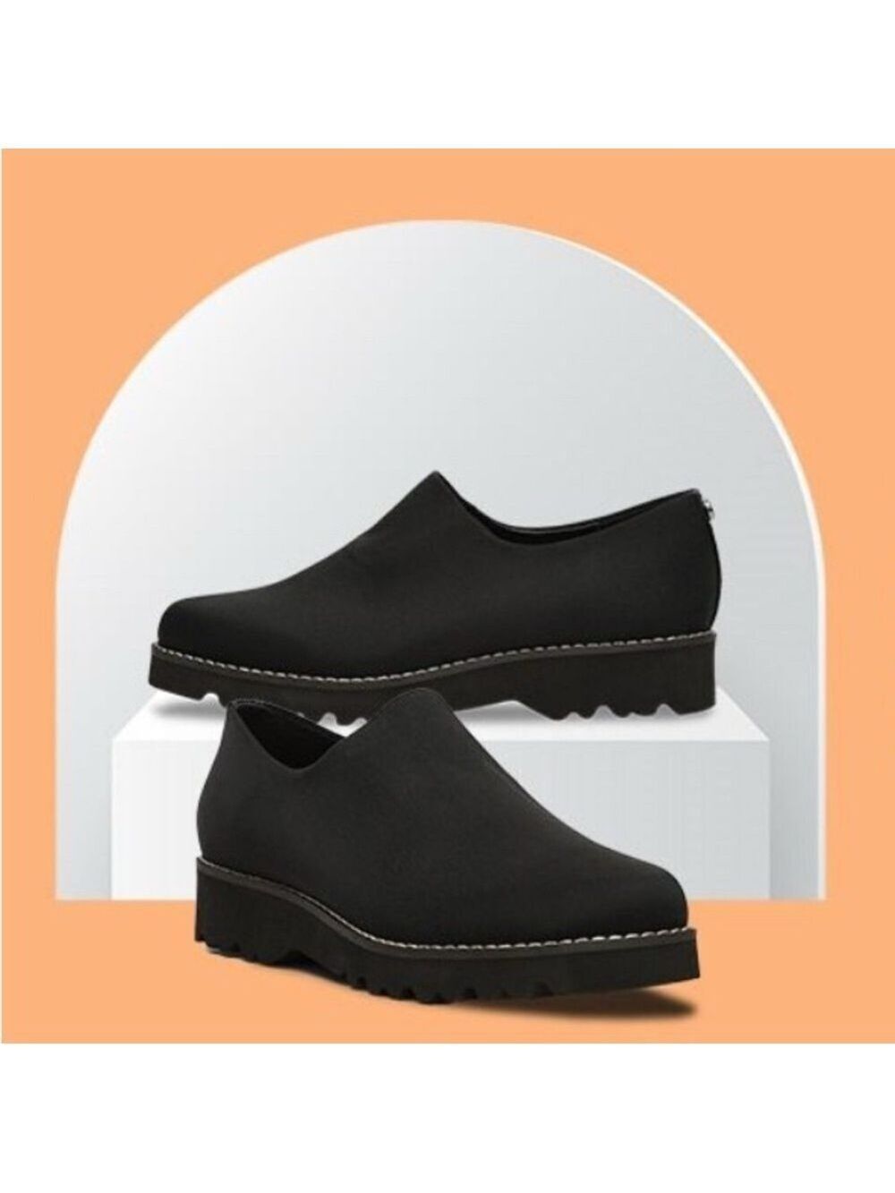 Donald Pliner Casha Black Slip On Loafer Size 7.5